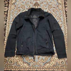 Prana mens sherpa collar insultated jacket sz SMALL